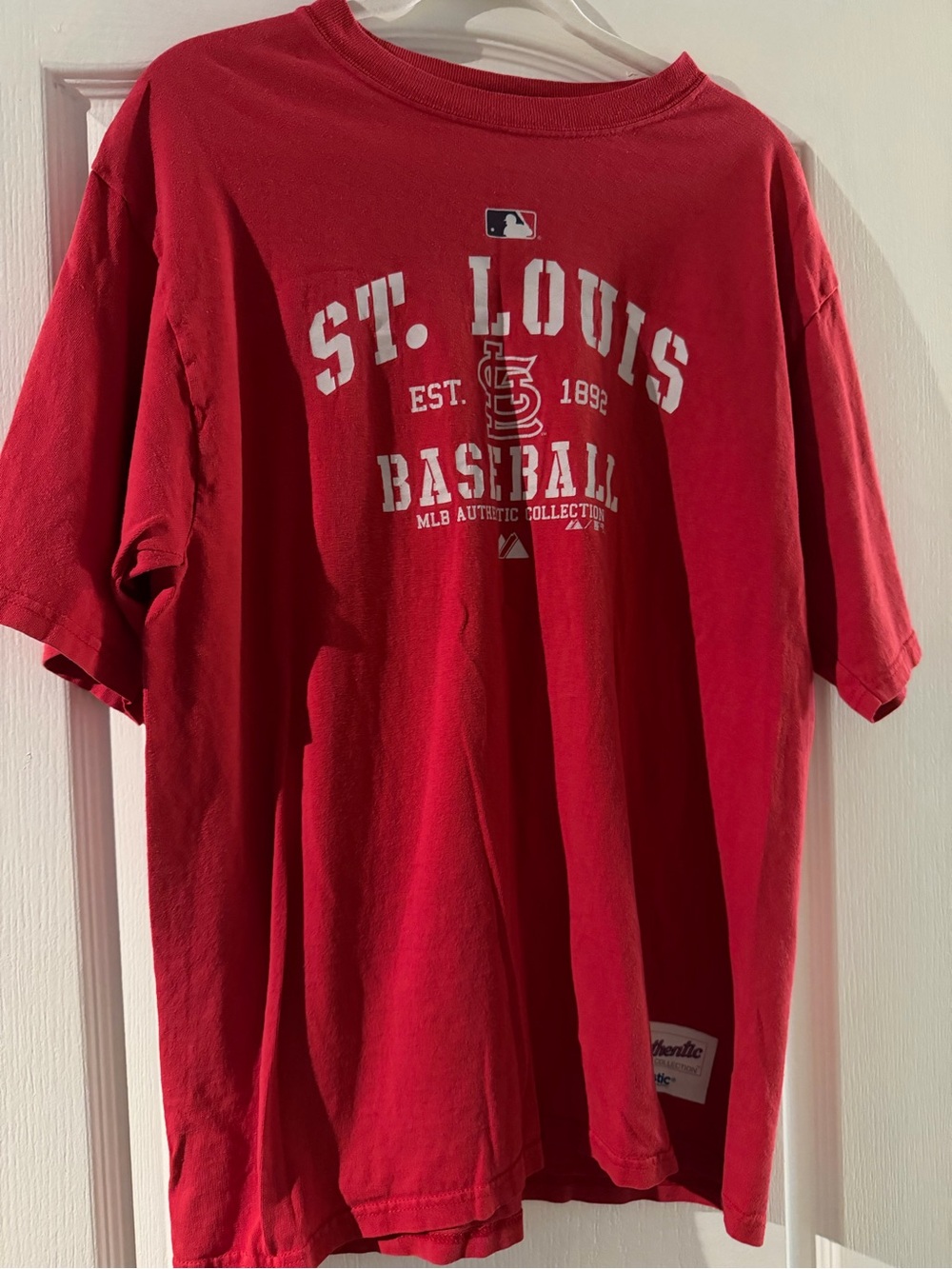St. Louis Baseball Red Graphic Tee - MLB Authentic
